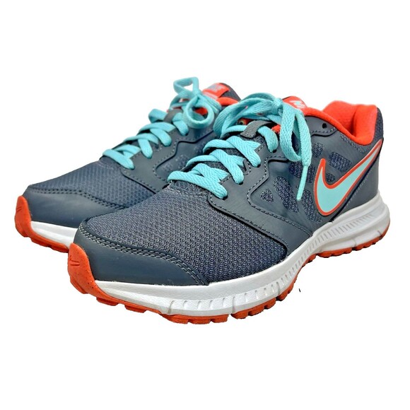 Nike Downshifter 6 Running Shoe Women's Size 7 Gray/Orange/Blue EUC - Picture 3 of 10